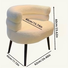 カフェ風　チェア　ホワイトの画像