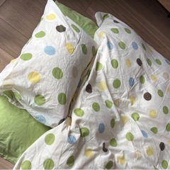 ニトリフェザー100%布団3点セット(カバー付き)の画像