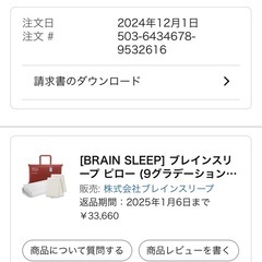 ブレインスリープピロー　standardの画像