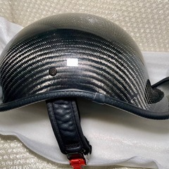 投稿❗️早い者勝ち‼︎ 本物カーボン製 ハーフ ジェット ダックテールヘルメットの画像