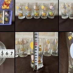 ディズニー くまのプーさん  グラス 5個セット 箱付きの画像