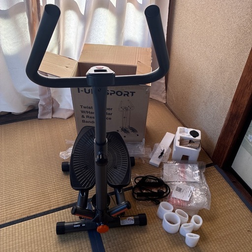 足腰運動用左右踏み込み健康器具＊デジタル表示付き健康器具