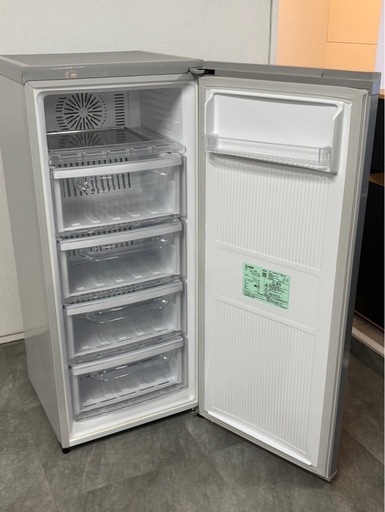 三菱 ノンフロン冷凍庫 121L 2015年製 MF-U12Y-S シルバー 札幌市白石