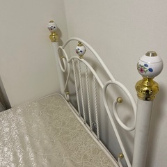 【0円・12/27まで】ニトリ シングルベッド＋マットレスの画像