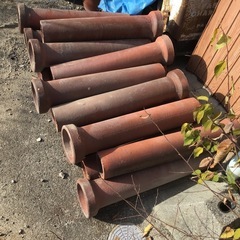 土管　18本　無料　ガーデニング　直径11.5cm 長さ63cmの画像