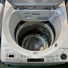 【愛品館八千代店】SHARP　シャープ　2022年製　8.0㎏/4.5kg全自動洗濯乾燥機　の画像