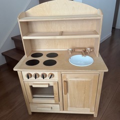 木のおもちゃ　WOODYPUDDY おままごとキッチン&セットの画像