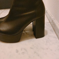 ESPERANZA/ラク盛りショートブーツ/ブラックの画像