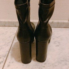 ESPERANZA/ラク盛りショートブーツ/ブラックの画像