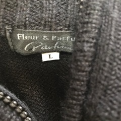 Lサイズ　セシール　メンズ　カーディガン　黒の画像