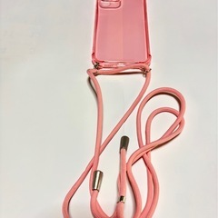 📱新品　iPhone12用ケース 　ストラップ付き　ピンク系📱の画像