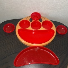 #アンパンマン フェイス ランチ皿 #プレート ベビー食器 子供用の画像
