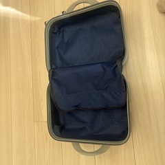 キャリーケースハンドバッグ　シルバー
の画像