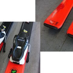 NORDICA TEAM JR ジュニアスキー 140cm ビンディング ストック 付き ブラック×レッド ノルディカ 子供用 キッズ 札幌 手稲 　の画像