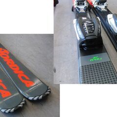 NORDICA TEAM JR ジュニアスキー 140cm ビンディング ストック 付き ブラック×レッド ノルディカ 子供用 キッズ 札幌 手稲 　の画像