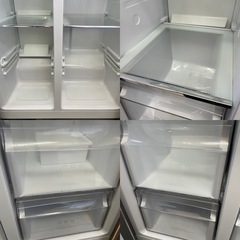 AQUA ノンフロン冷凍冷蔵庫  AQR-SBS45F(S) フレンチドア 2ドア シルバー 2018年製の画像