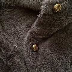 紺色フリースベスト　Lの画像