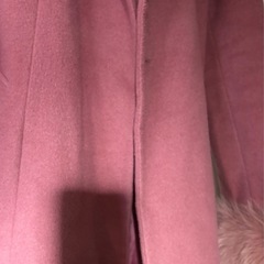 CECIL McBEE フォックスファー付きコート ピンクの画像