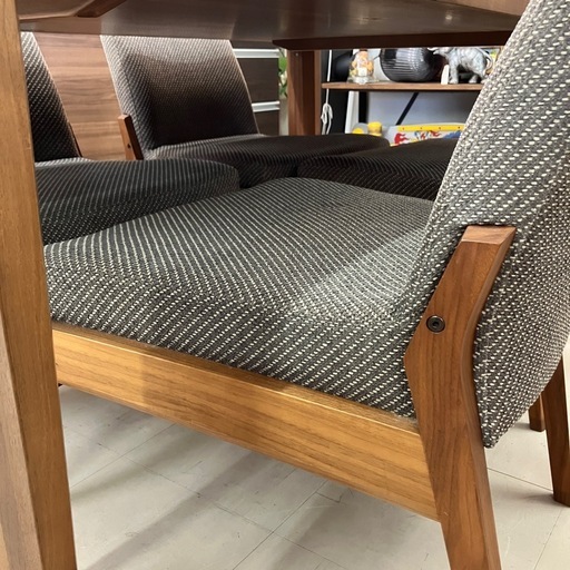中古品　カリモク　チターノ　ダイニング5点セット　サイズ150cm 公田店