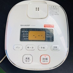 SHARP シャープ　ジャー炊飯器　KS-AC5-W 2012年製　3合炊き　動作品の画像
