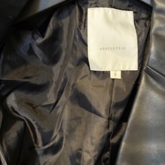 ライダースジャケット ブラック フェイクレザー の画像