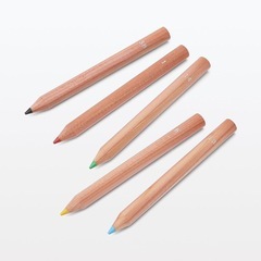 無印良品 色鉛筆紙管入り・ハーフサイズ 36色の画像