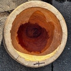 【取引成立】木製 臼 直径48cm(内径39cm)現地引き取りの画像