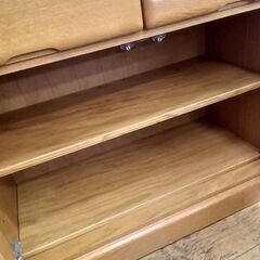 ★リユースのサカイ水戸店★  食器棚 ブラウン H180×D42.5×W90 クリーニング済み MT6788の画像