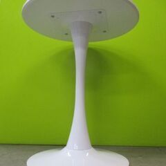 丸テーブル　天板白　60cm【引き取り限定】の画像