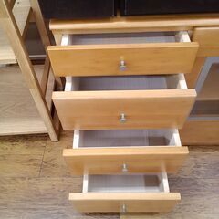 ★リユースのサカイ水戸店★ＴＶ台ライトブラウンH60.5×D42×W125クリーニング済みMT6789の画像