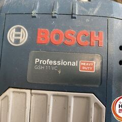 【久留米】【引き取り限定】【中古品】BOSCH ボッシュ GSH11VC 電動ハンマ 単相100V 消費電力:1,350W 打撃数:900-1,670bpm. 打撃力:20J 質量:11.4kg ※本体のみの画像