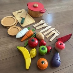 木のおもちゃ　WOODYPUDDY おままごとキッチン&セットの画像