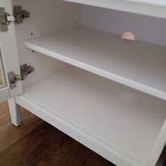 ★リユースのサカイ水戸店★NITORIテレビ台ホワイトH55.5×D45×W120クリーニング済みMT6792の画像