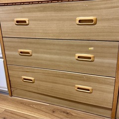 木製四段タンス　チェスト　横73.5縦68奥行き44.5の画像