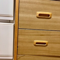 木製四段タンス　チェスト　横73.5縦68奥行き44.5の画像
