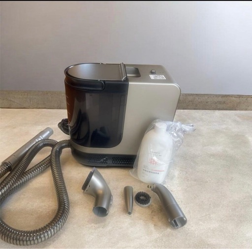 ❤️新品❤️スチームクリーナー 超強吸引力 60℃加熱 5種ブラシ 専用洗浄液付き