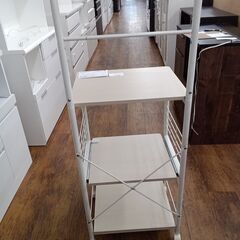 ★リユースのサカイ水戸店★  レンジ台 ライトブラウン H131.5×D42×W49 クリーニング済み MT6796の画像