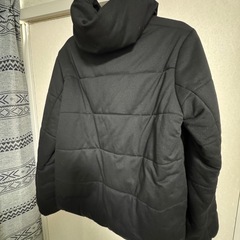 レディース 中綿コート ブラックの画像