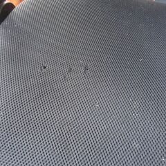 ガスチェア　中古　高さ調整　肘付　メッシュ　座少々キズの画像