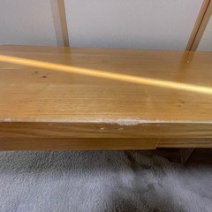 【12/25まで掲載】無印良品 天然木タモ材ローテーブルの画像