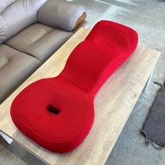 12/25まで店頭商品一部を除き半額クリスマスSALE!!開催中　M2512-166 骨盤 姿勢矯正 座椅子 レッド リクライニング キズ汚れ有りの画像