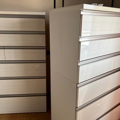 ６段チェスト　白の画像