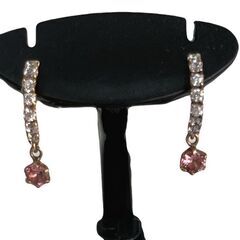 【ドリーム池田店】K14PG　カラージルコニア　エタニティピアス　ピンク【99680000001079】の画像