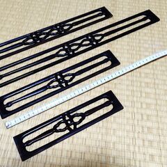 茶箪笥　扉枠、飾り　１１ケの画像