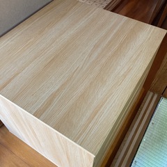 商談中　3段チェスト　ナチュラルウッド　の画像