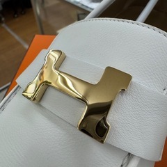 ☆ドリーム荒牧店☆HERMES エルメス モカシン・パリ ローファー ホワイト #39の画像