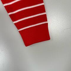 Zoe Dress Code International ゾーイ　ドレスコードインターナショナル ボーダー 長袖ニット ポリエステル レッド レディース 36【古着】【中古】の画像