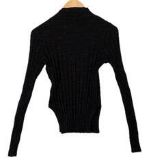 TOPSHOP トップショップ 長袖ニット ブラック レディース 36【古着】【中古】の画像
