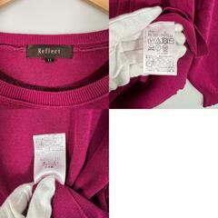 Reflect リフレクト 長袖ニット コットン パープル レディース【古着】【中古】の画像