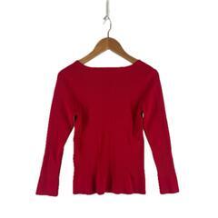 vingtrois vingtrois 長袖ニット レーヨン レッド レディース 38【古着】【中古】の画像